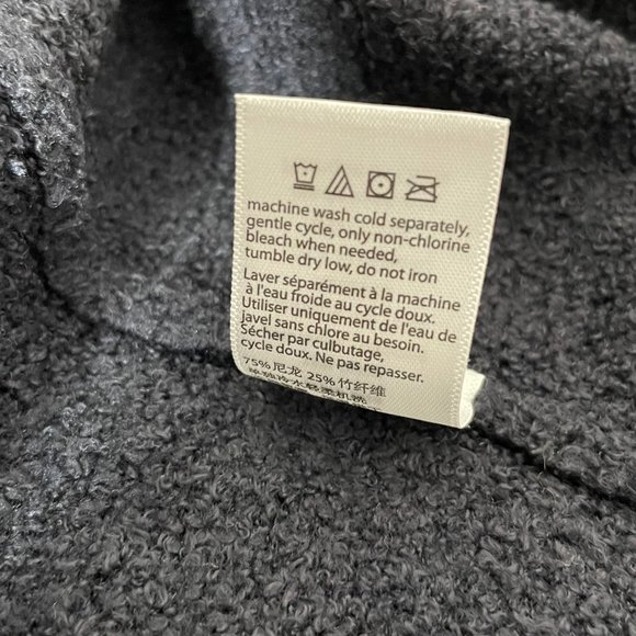 Barefoot Dreams Black Cozy Chic Lite Open Front Cardigan Knit Sweater S/M - Picture 13 of 13